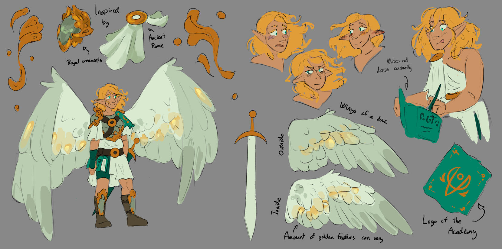 Character concept for Chronicles of Wisdom